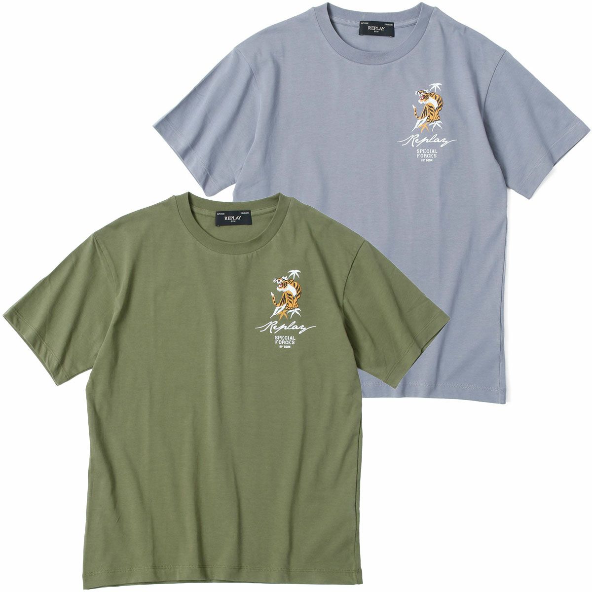 Replay｜タイガー グラフィック Tシャツ｜