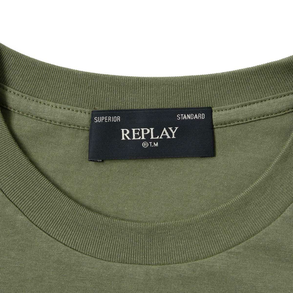 Replay｜タイガー グラフィック Tシャツ｜アーミーグリーン