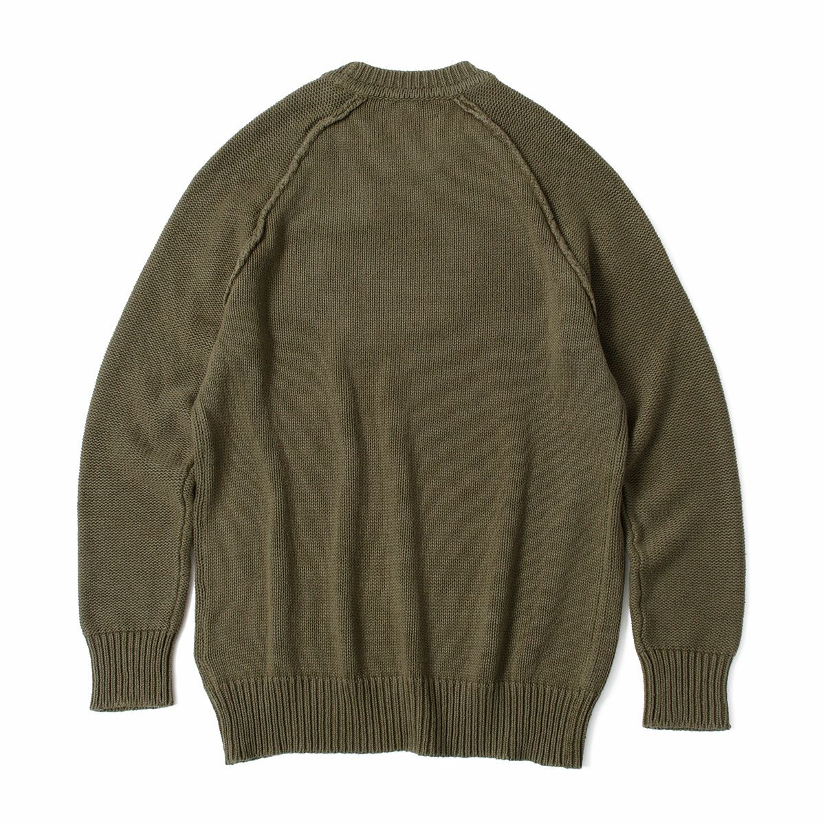 Replay｜クルーネック タイガー セーター｜ニット｜マスクグリーン