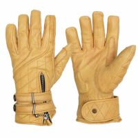 Goldtop｜キルティング カフェレーサー レザーグローブ｜3シーズン｜ワックスタン
