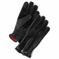 Goldtop｜クルーザー ジップ レザーグローブ｜3シーズン｜ブラック