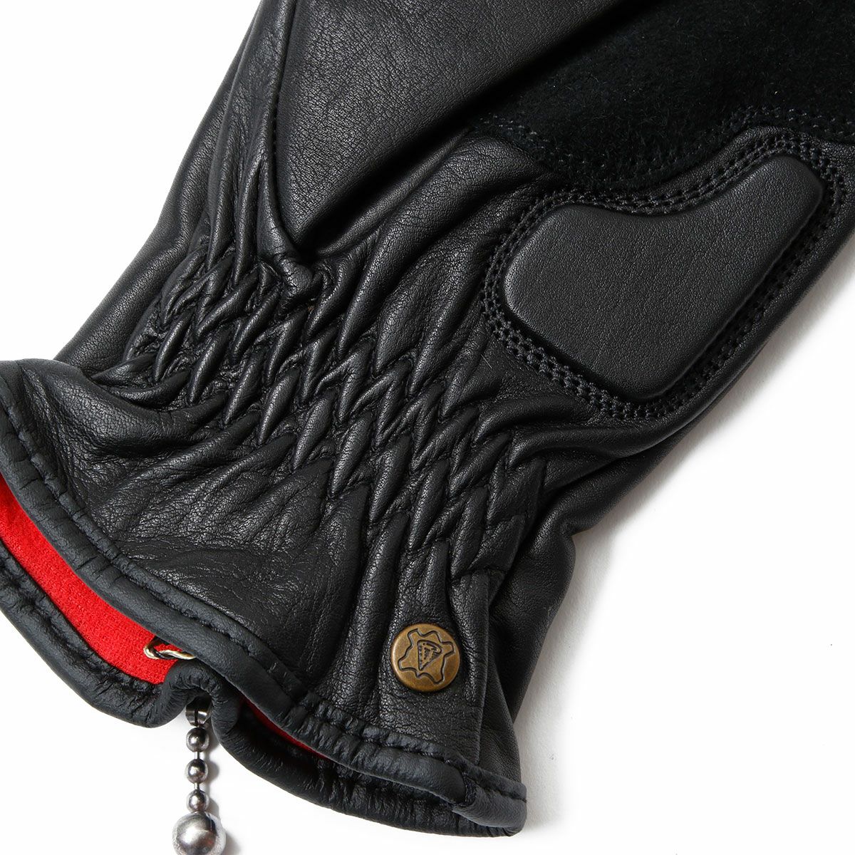 Goldtop｜クルーザー ジップ レザーグローブ｜3シーズン｜ブラック