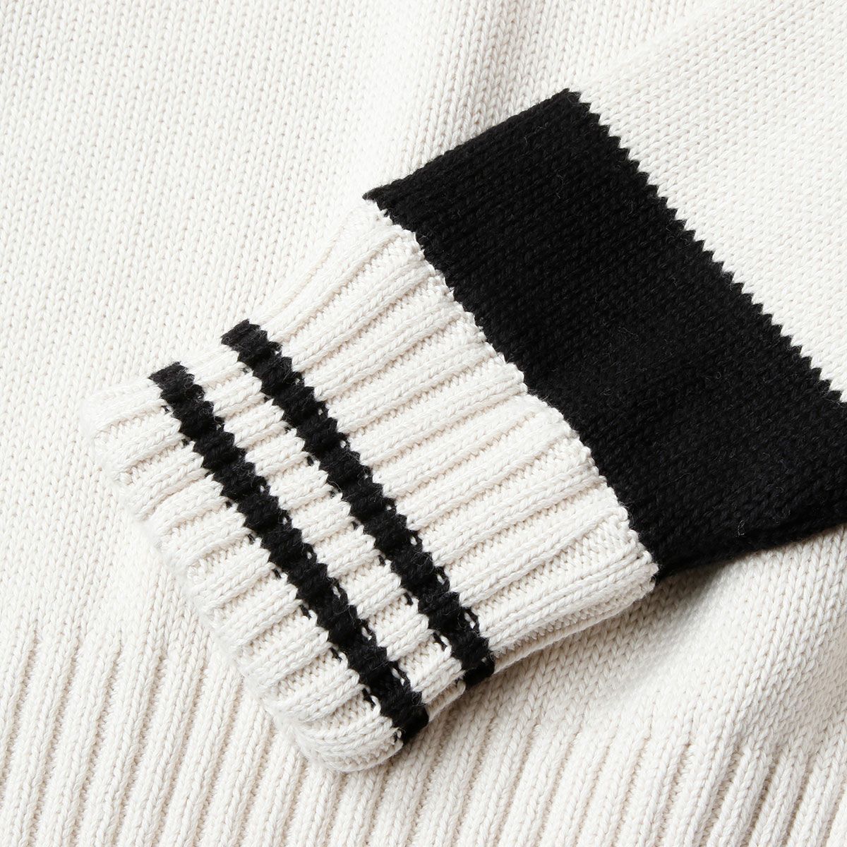 Goldtop｜1920s スタイル クラシック モーターサイクル レーシング セーター｜ニット｜エクリュ×ブラック