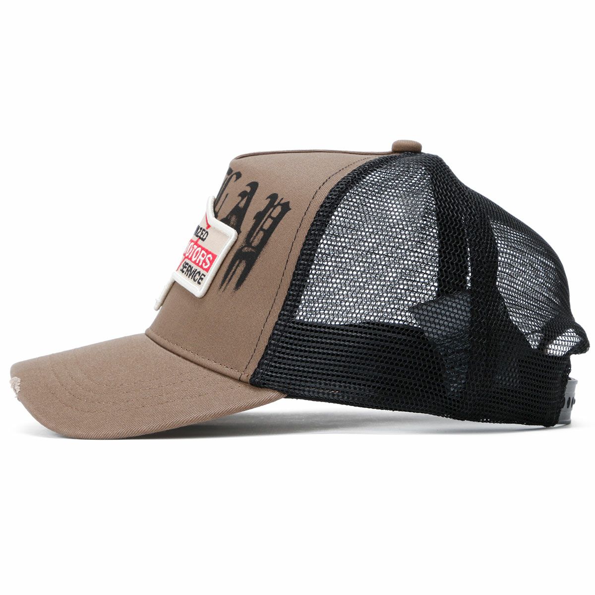 Replay｜パッチ＆プリント キャップ｜帽子｜セピアティント