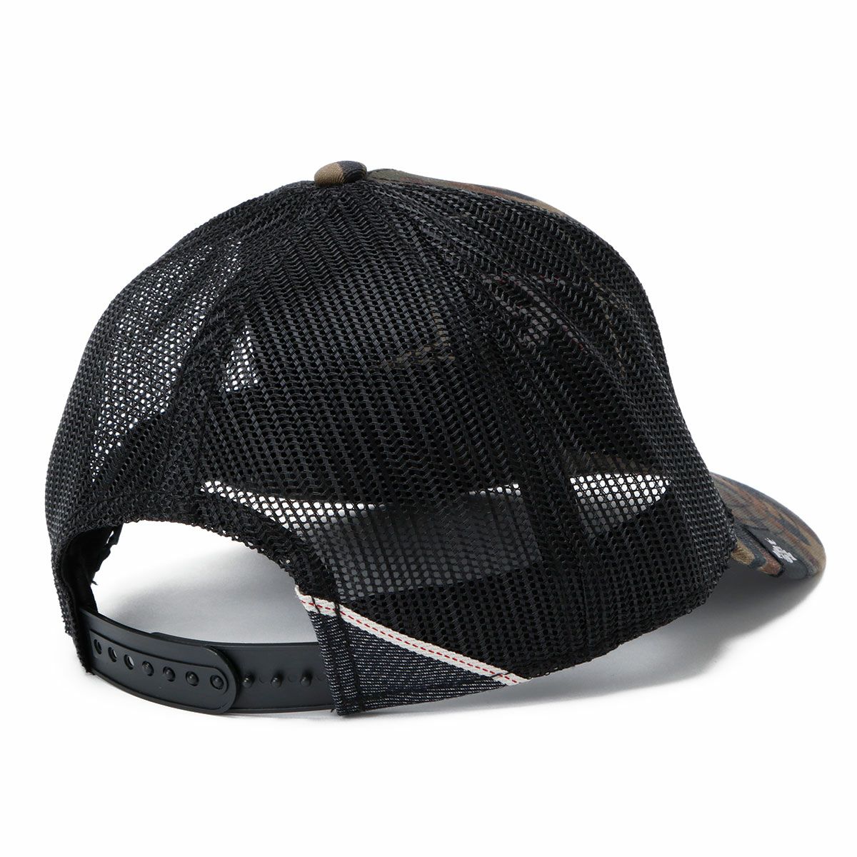 Replay｜カモフラージュ ロゴパッチ キャップ｜帽子｜ウォールナット×セピアティント×ブラック