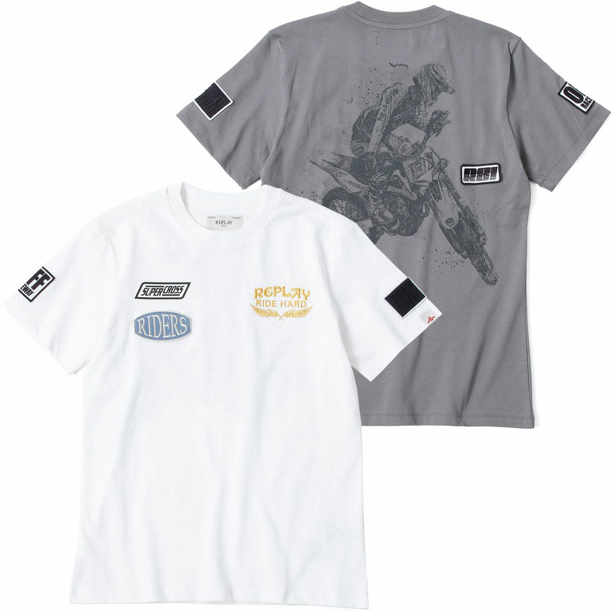 Replay｜スーパークロス ライダー グラフィック Tシャツ｜