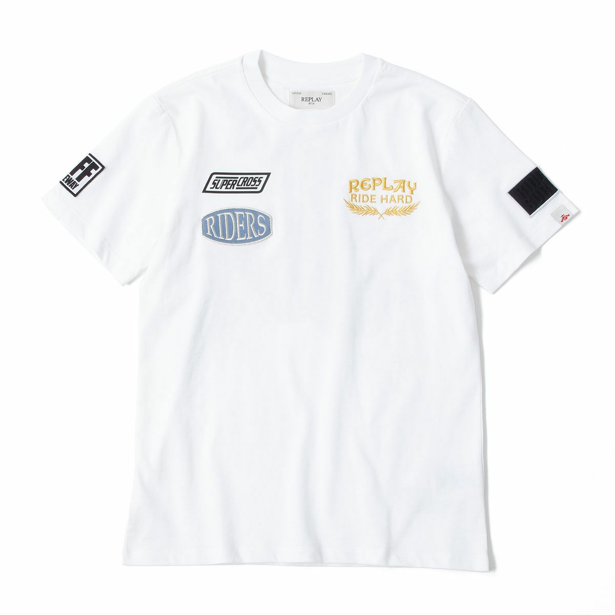 Replay｜スーパークロス ライダー グラフィック Tシャツ｜ホワイト