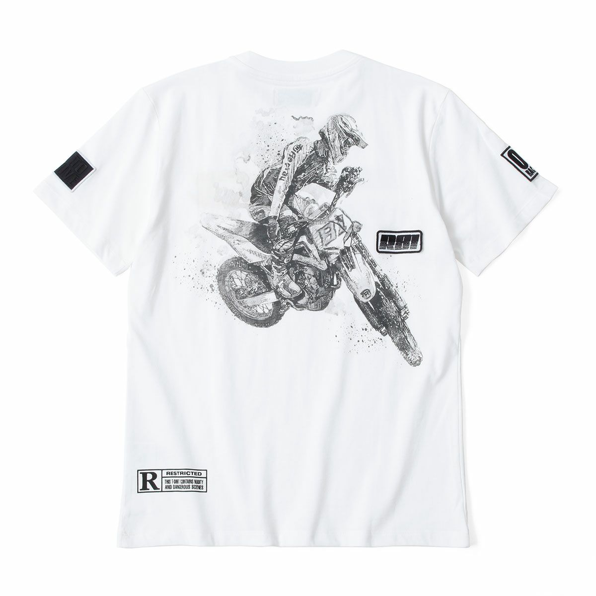Replay｜スーパークロス ライダー グラフィック Tシャツ｜ホワイト