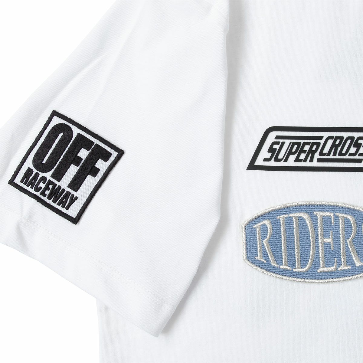 Replay｜スーパークロス ライダー グラフィック Tシャツ｜ホワイト