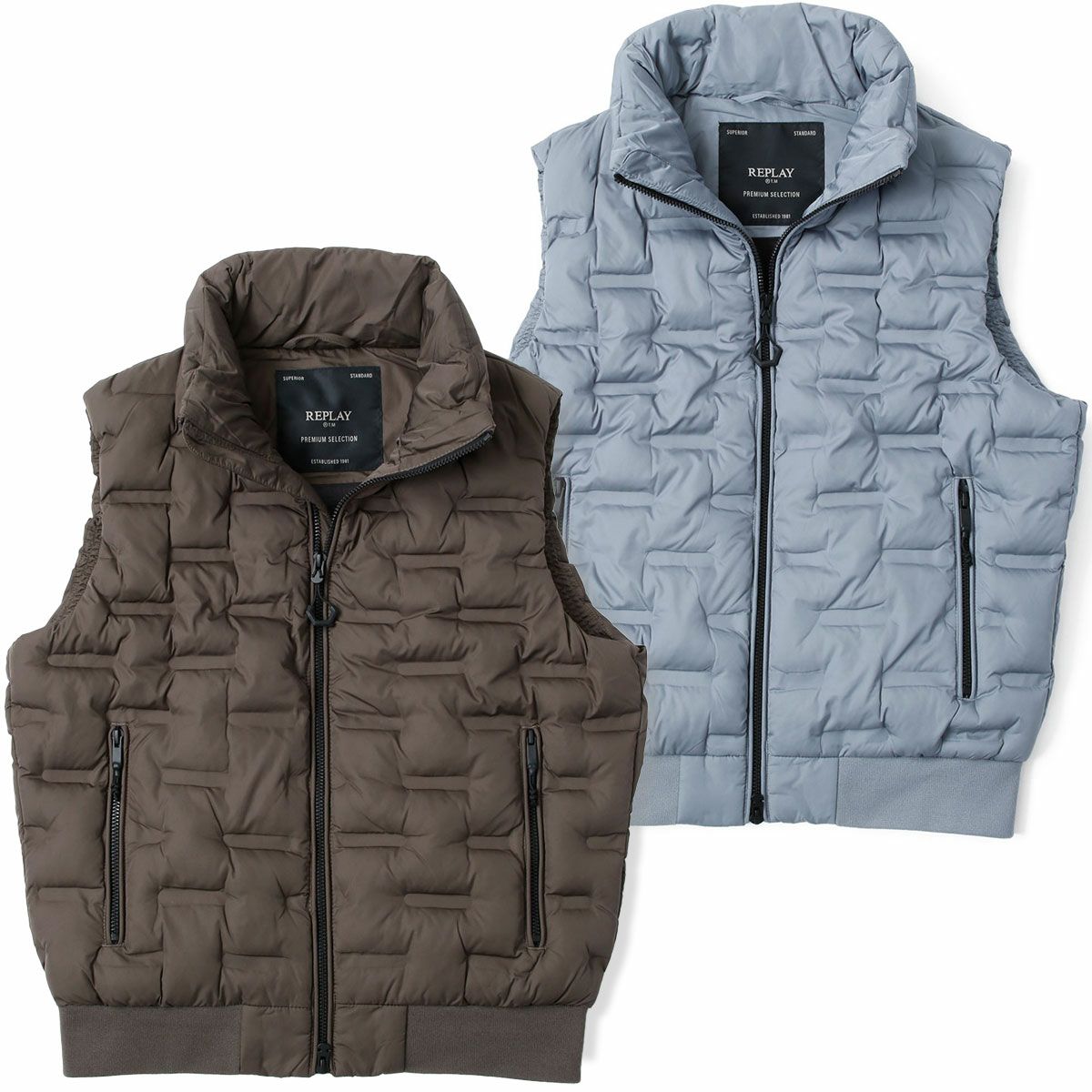 Replay｜エンボス リサイクルファイン ベスト｜