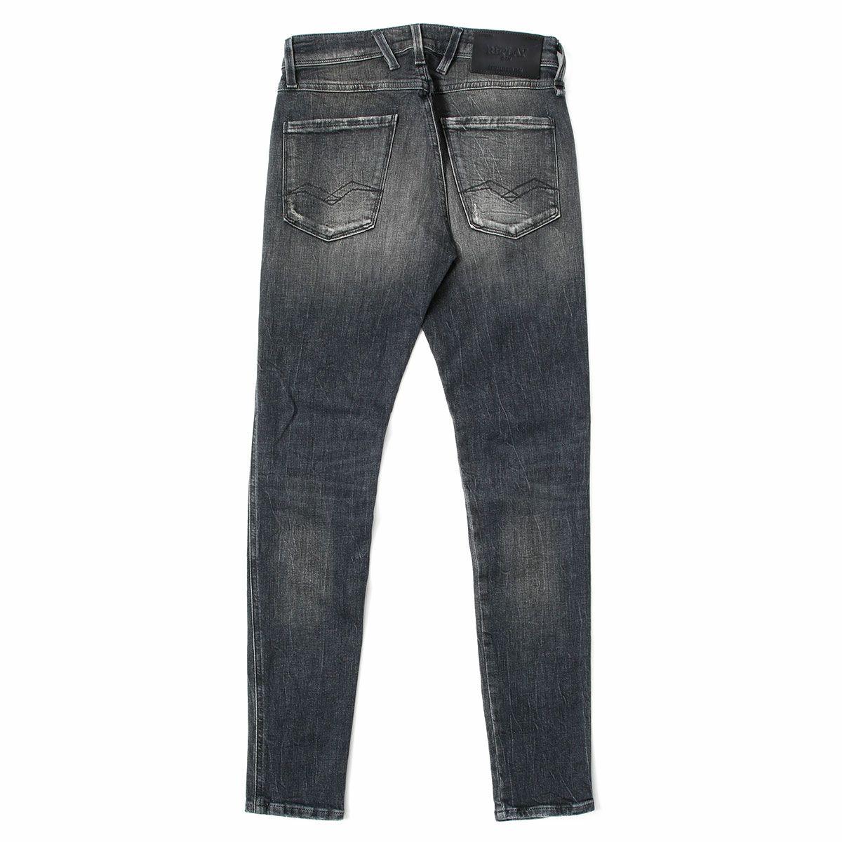 Replay｜ブローニー スーパースリム パワーストレッチ ジーンズ｜デニム｜ダークグレー