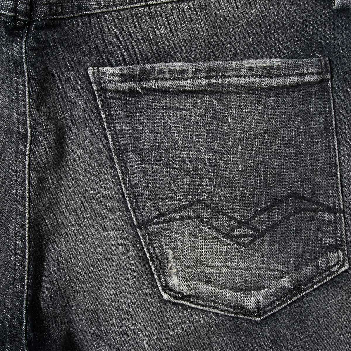 Replay｜ブローニー スーパースリム パワーストレッチ ジーンズ｜デニム｜ダークグレー