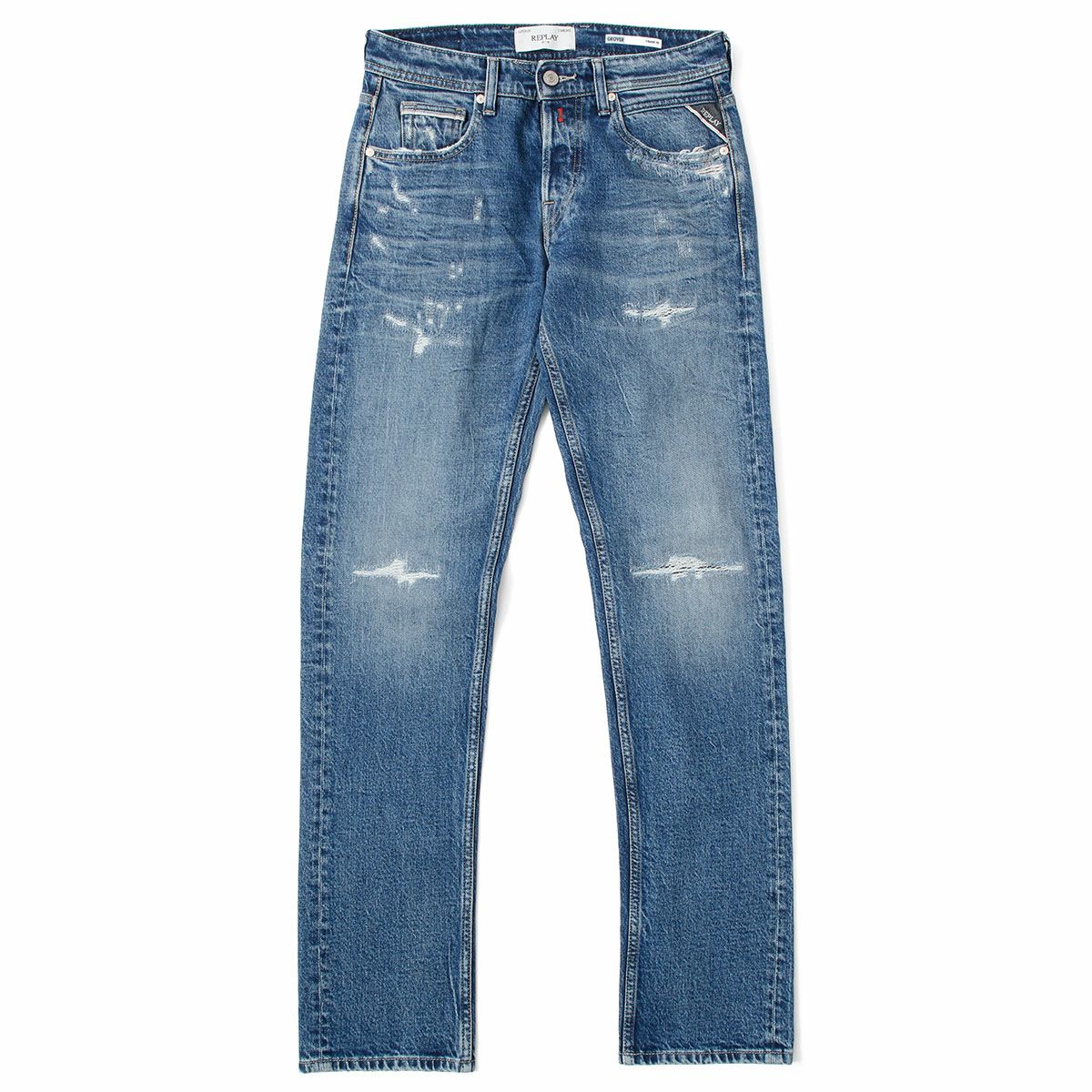 Replay｜グローバー ストレート コンフォート ジーンズ｜デニム