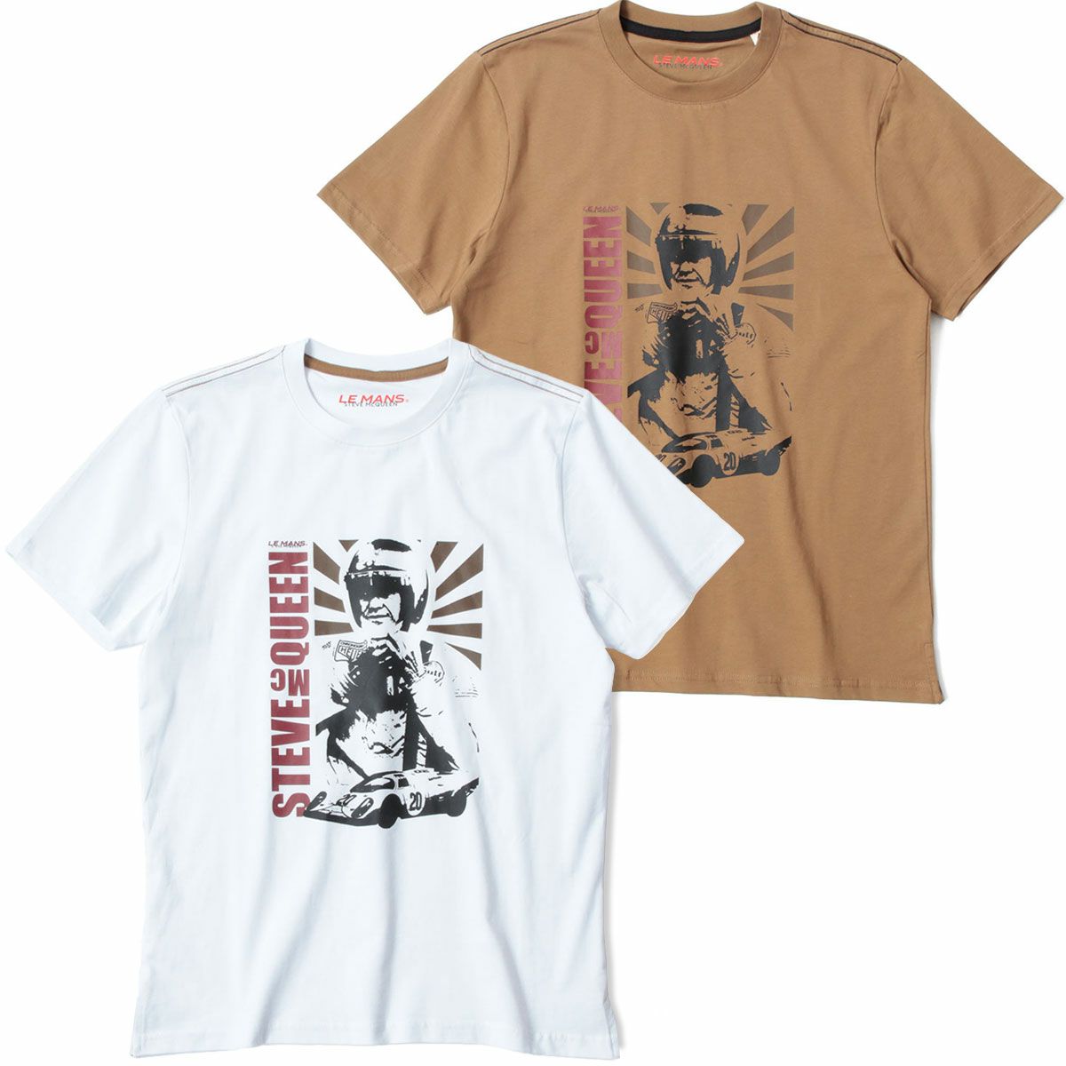 Steve McQueen｜スティーブ・マックィーン x ル・マン 24h OLD AFFICHE Tシャツ｜