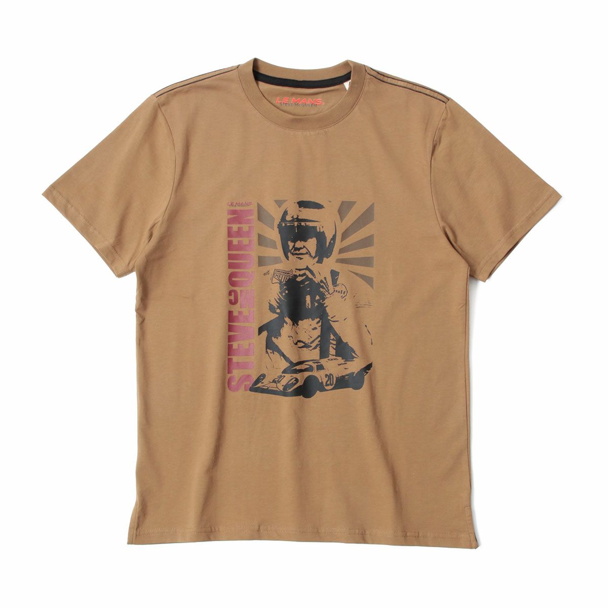 Steve McQueen｜スティーブ・マックィーン x ル・マン 24h OLD AFFICHE Tシャツ｜タバコ