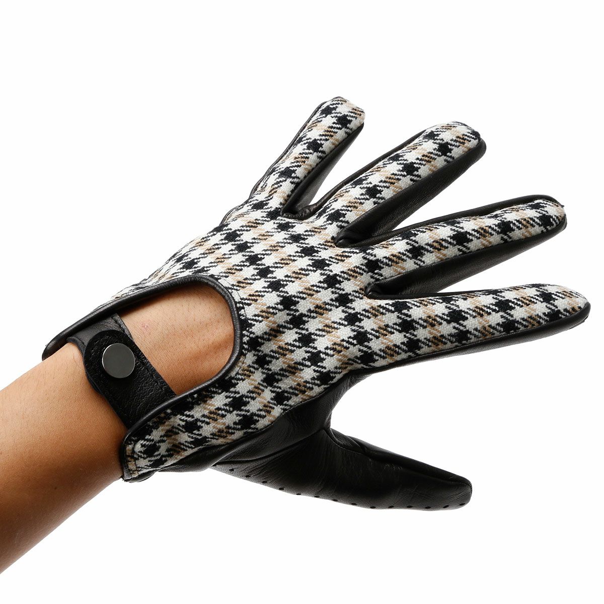 Fashion Helmet｜PEPITA レザー ドライビンググローブ｜ロング｜ブラック｜モデル着用