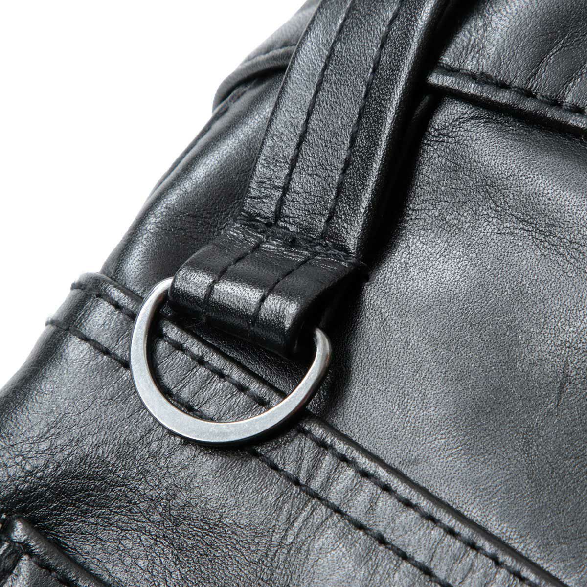 SHINICHIRO ARAKAWA｜スクード｜レザー｜ブラック