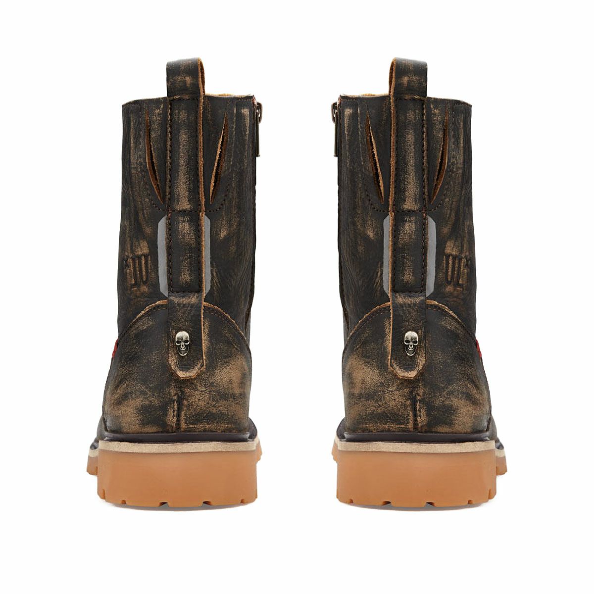 UMBERTO x LUCE｜デューン バイカーブーツ｜ブーツタイプ｜ダークブラウン