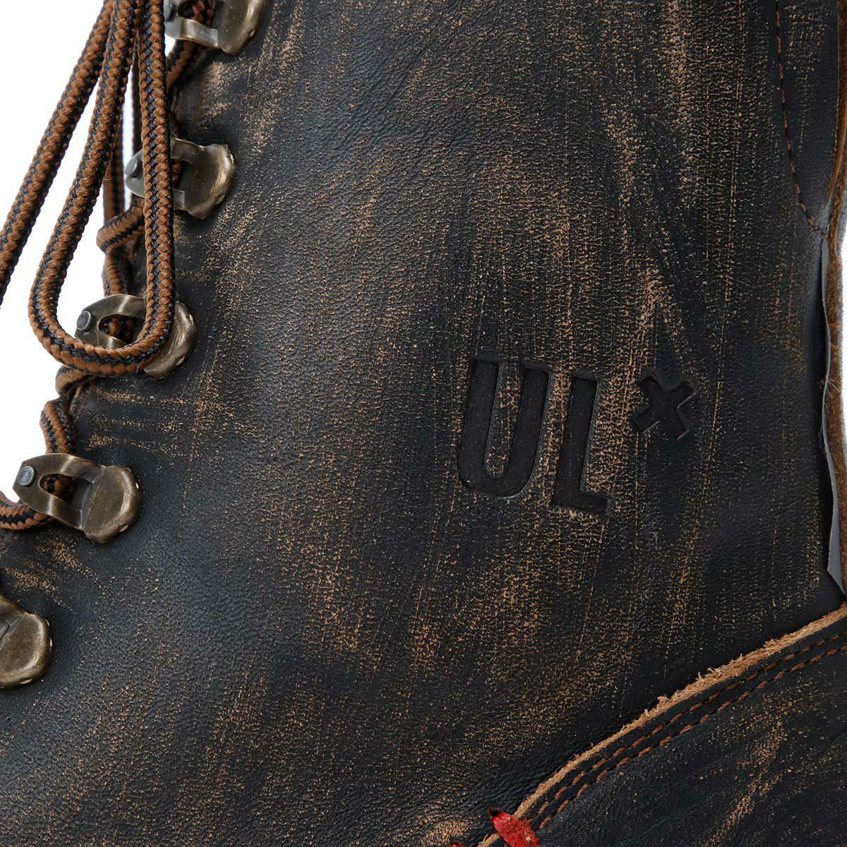 UMBERTO x LUCE｜デューン バイカーブーツ｜ブーツタイプ｜ダークブラウン