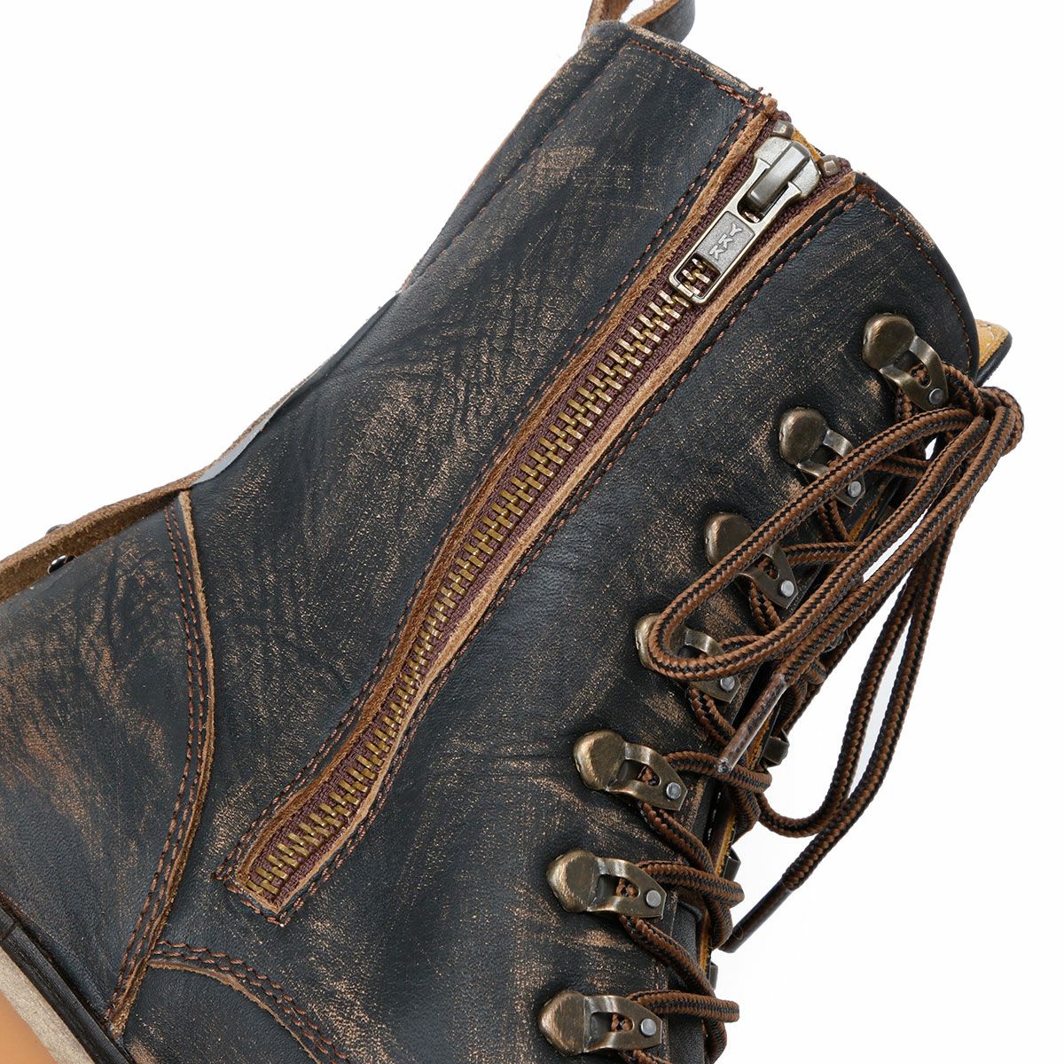 UMBERTO x LUCE｜デューン バイカーブーツ｜ブーツタイプ｜ダークブラウン