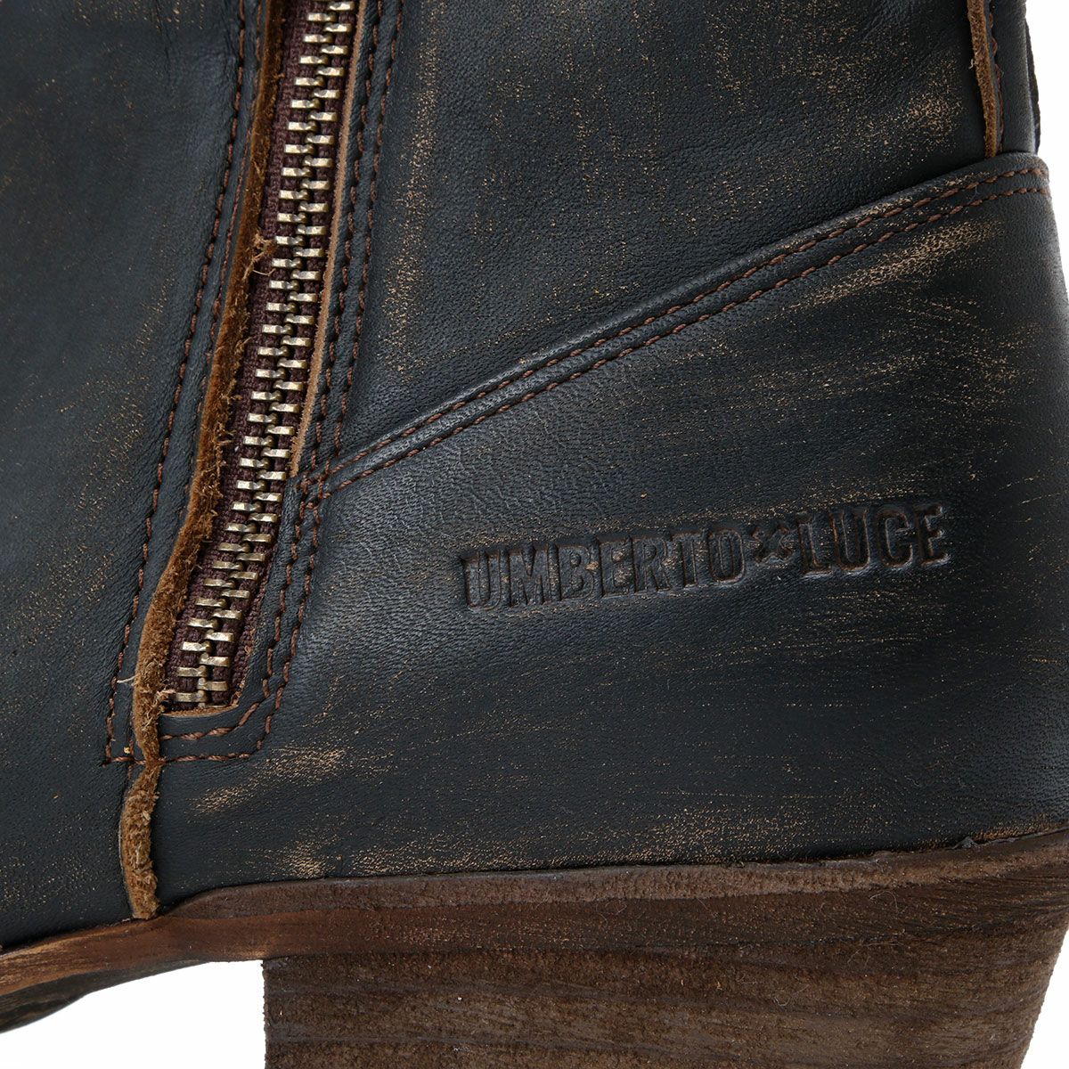 UMBERTO x LUCE｜ラッサー カウボーイ ブーツ｜ブーツタイプ｜ダークブラウン
