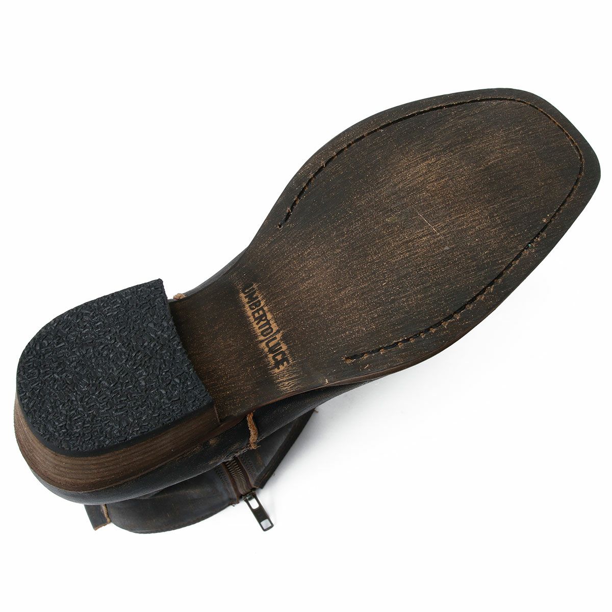 UMBERTO x LUCE｜ラッサー カウボーイ ブーツ｜ブーツタイプ｜ダークブラウン