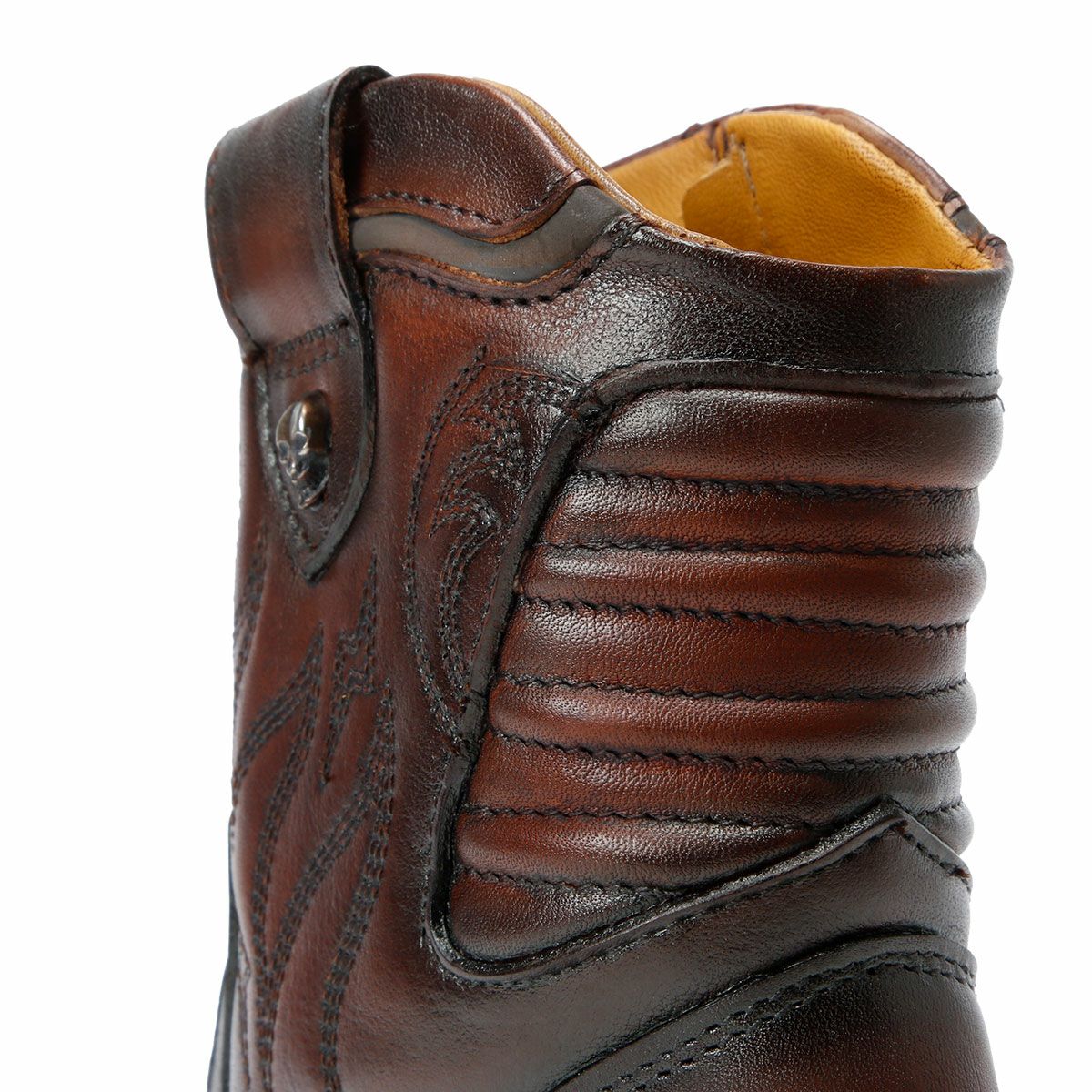 UMBERTO x LUCE｜ビアード レディース カウボーイ ブーツ｜ブーツタイプ｜ブラウン