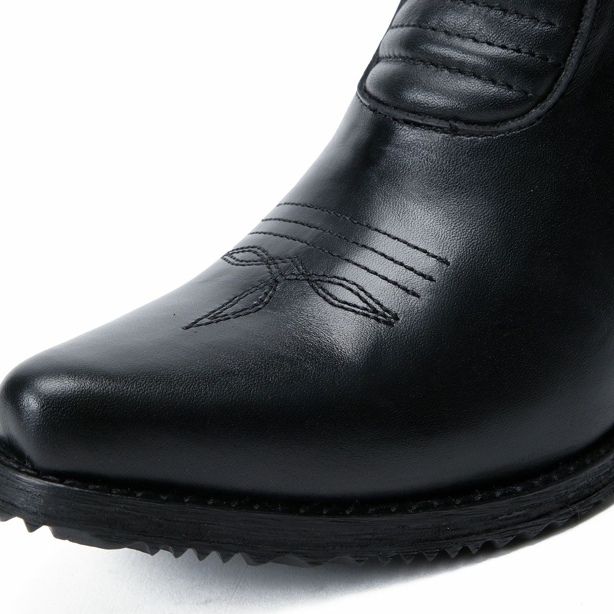 UMBERTO x LUCE｜ストリングフィールド カウボーイ レディース ブーツ｜ブーツタイプ｜ブラック