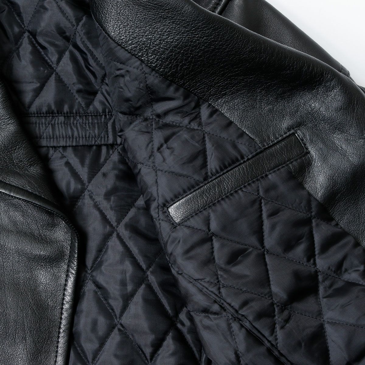 SHINICHIRO ARAKAWA｜ラムレザーダブルライダース｜レザー｜ブラック