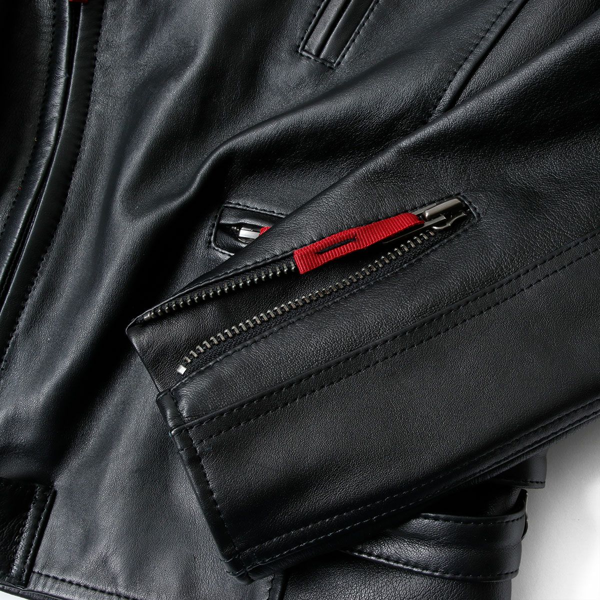 SHINICHIRO ARAKAWA｜ラムレザーダブルライダース｜レザー｜ブラック