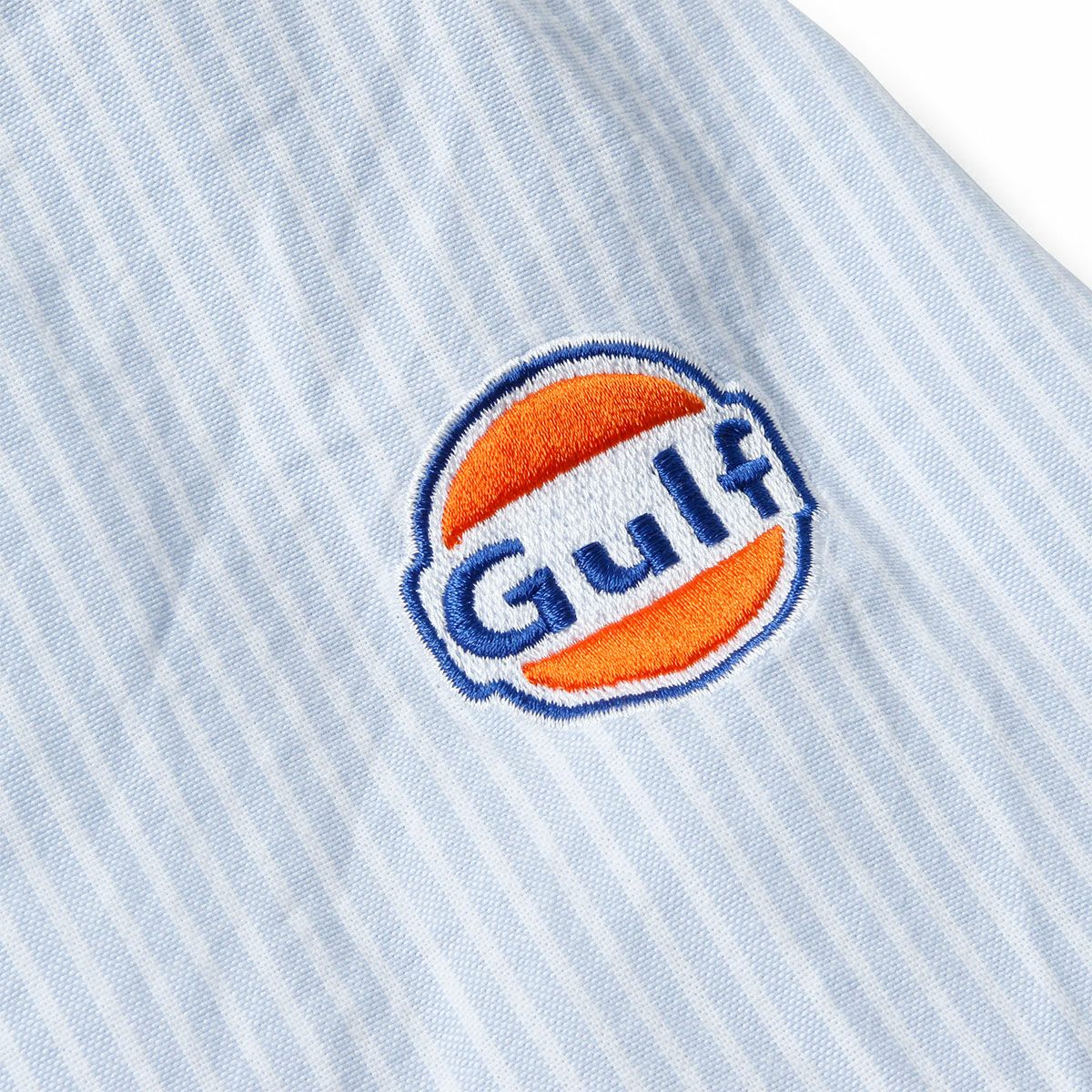 GULF｜ガルフ クラシック ストライプ シャツ｜ライトブルー