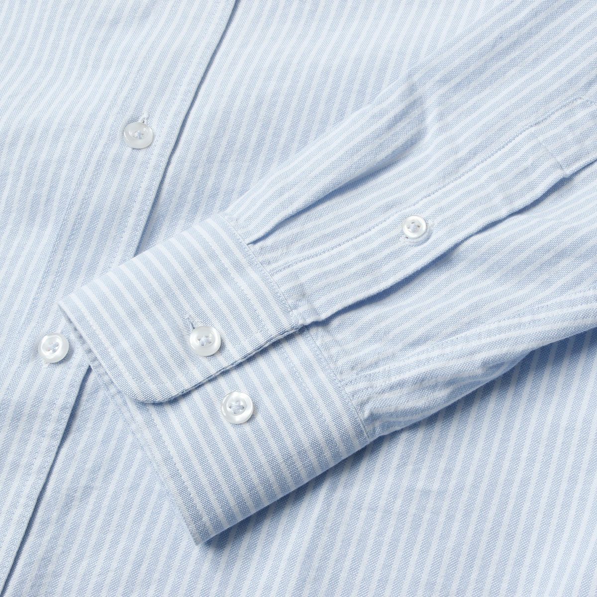 GULF｜ガルフ クラシック ストライプ シャツ｜ライトブルー