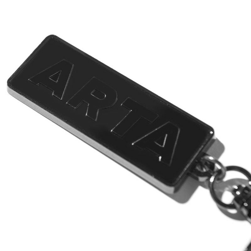 ARTA｜ARTA ロゴ メタル キーチェーン｜キーホルダー｜ブラック