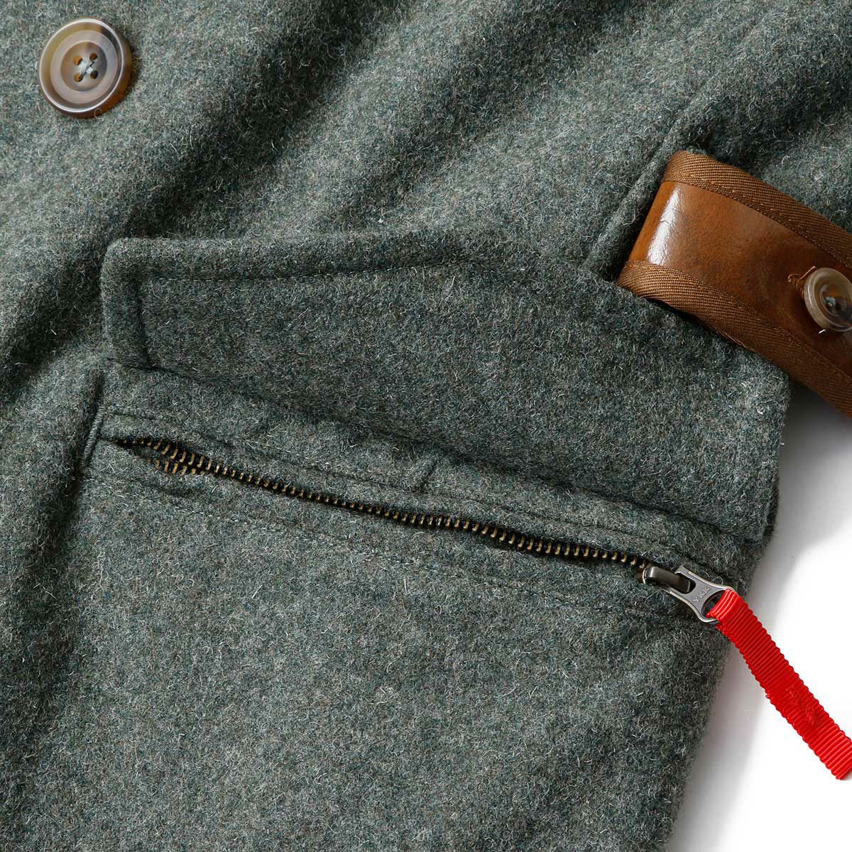 SHINICHIRO ARAKAWA｜C01R n P｜ファブリック｜グレーグリーン