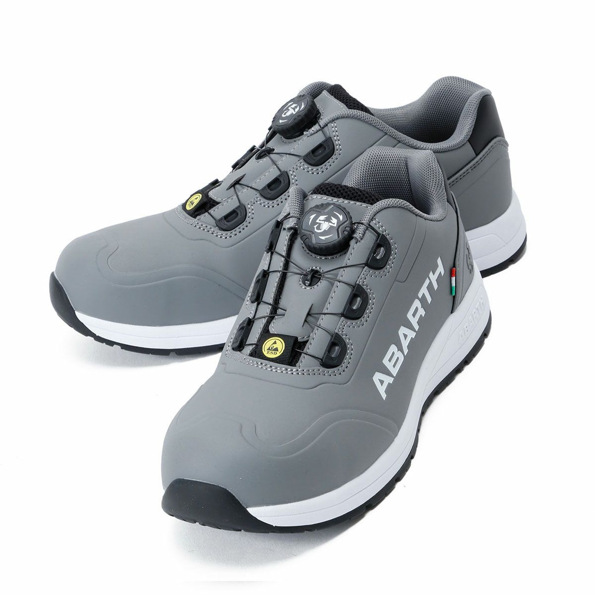 Abarth｜アバルト SCORPION BASSO セーフティ シューズ｜スニーカー｜グレー