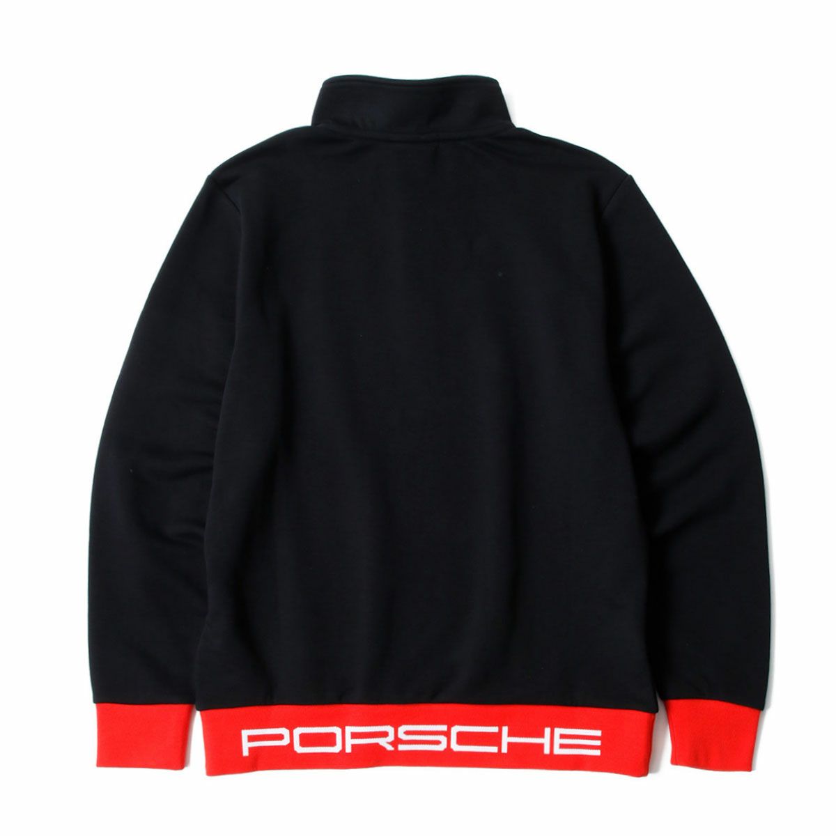 PORSCHE｜ポルシェ FW クォータージップ セーター｜ニット｜ブラック