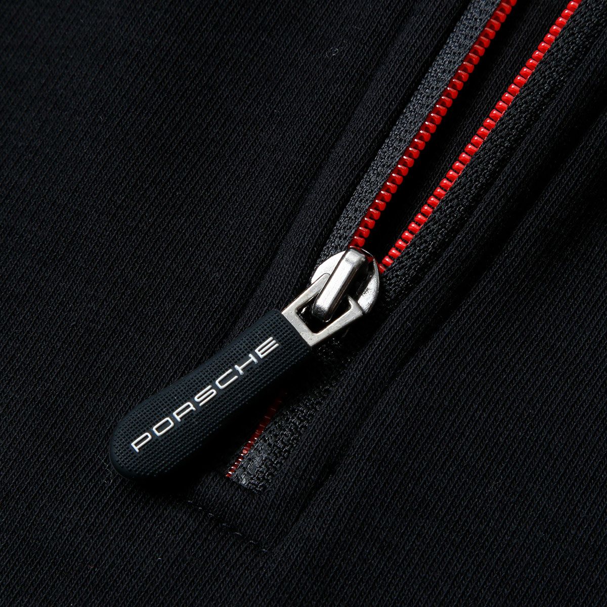 PORSCHE｜ポルシェ FW クォータージップ セーター｜ニット｜ブラック