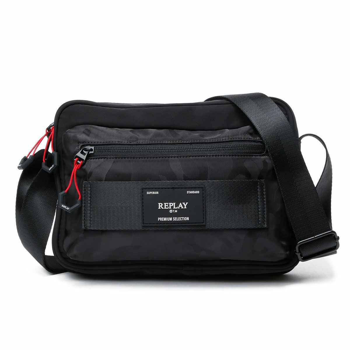 Replay｜ナイロン ショルダーバッグ｜ショルダー｜ブラック