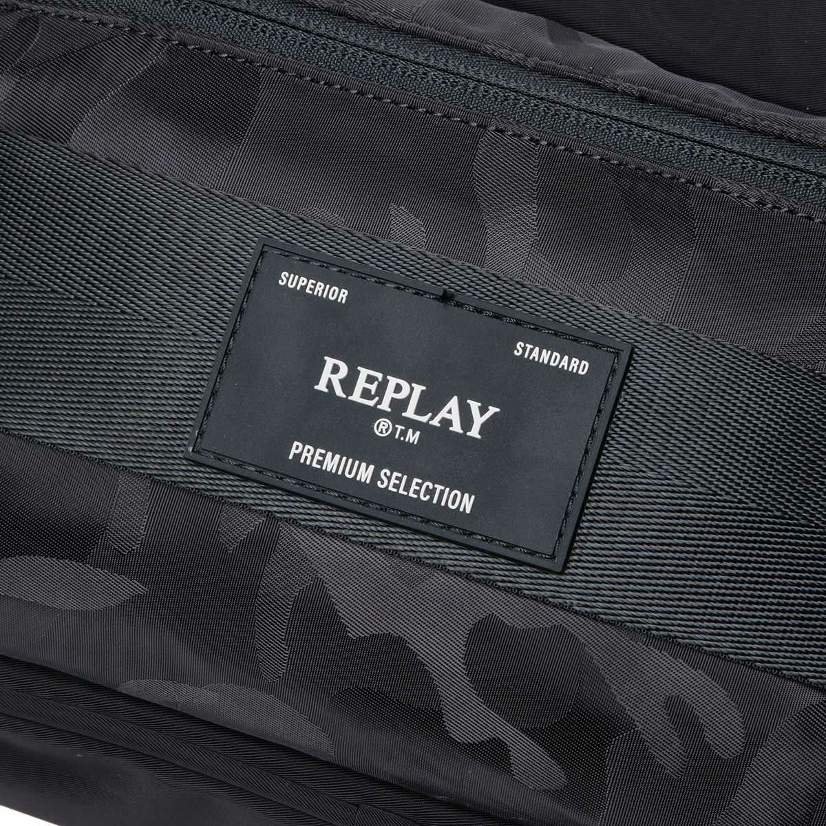 Replay｜ナイロン ショルダーバッグ｜ショルダー｜ブラック