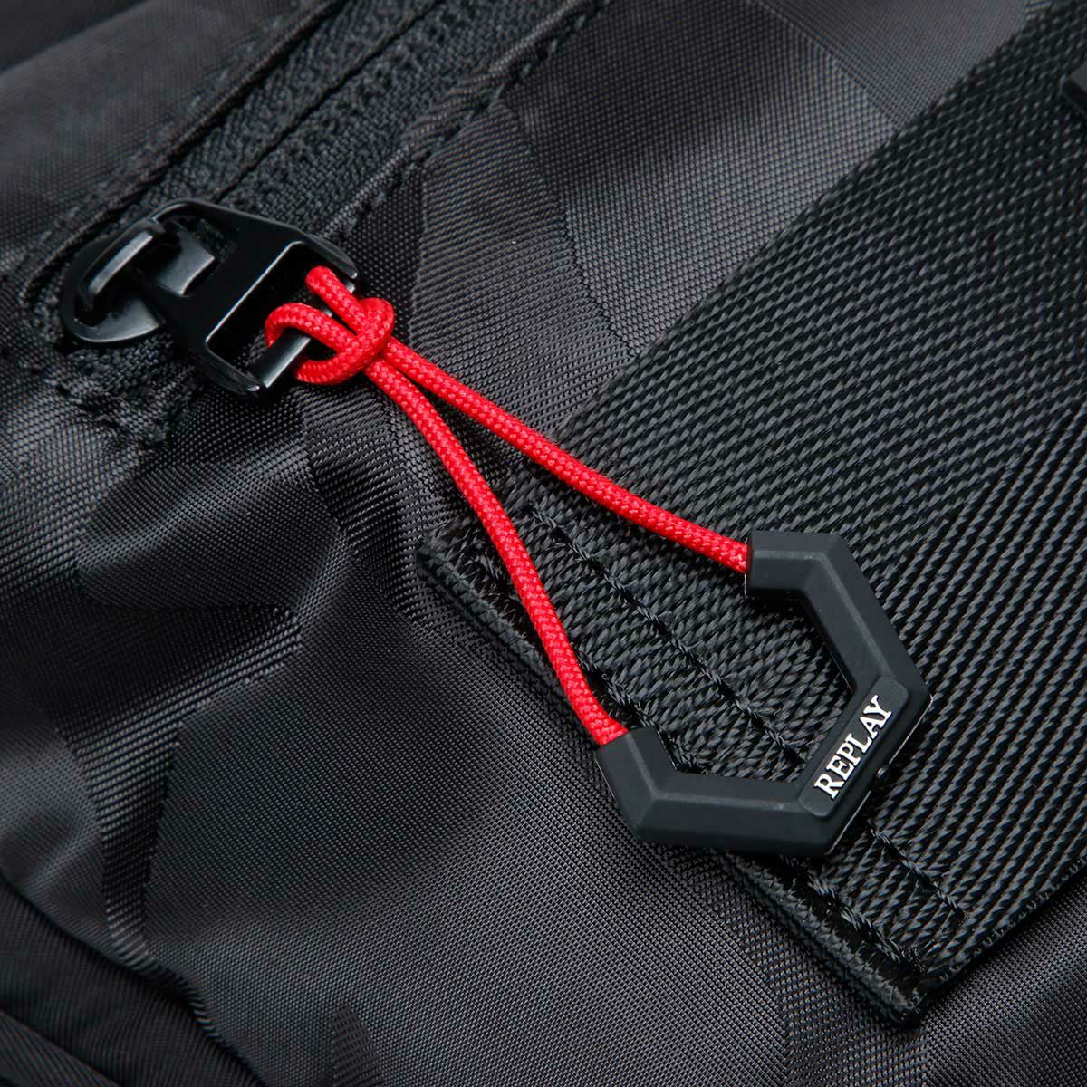 Replay｜ナイロン ショルダーバッグ｜ショルダー｜ブラック