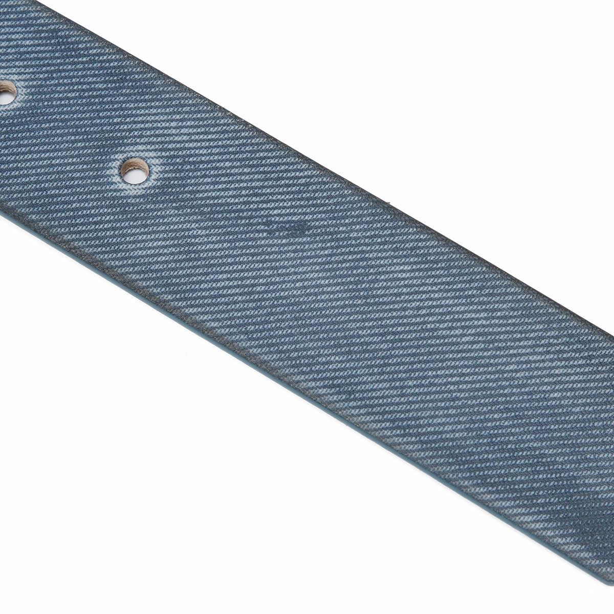 Replay｜デニム エフェクト レザー ベルト｜ライトデニム