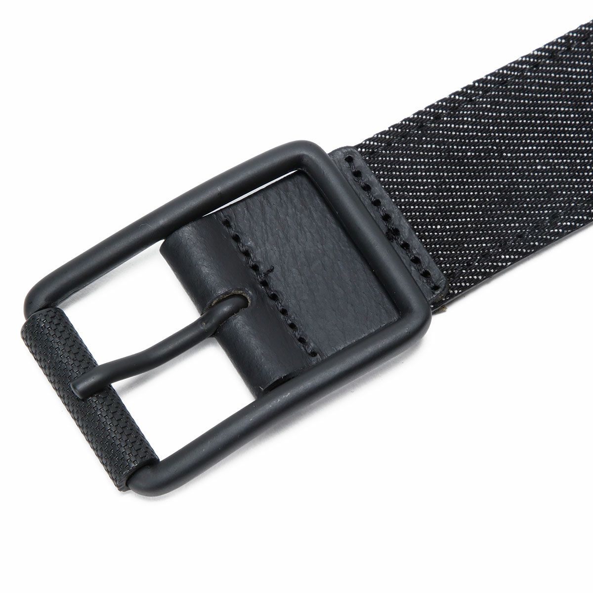 Replay｜ウォッシュ デニム ベルト｜ウォッシュドブラック