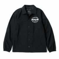 Replay｜マイクロ ポリ コーチジャケット｜ファブリック｜ブラック