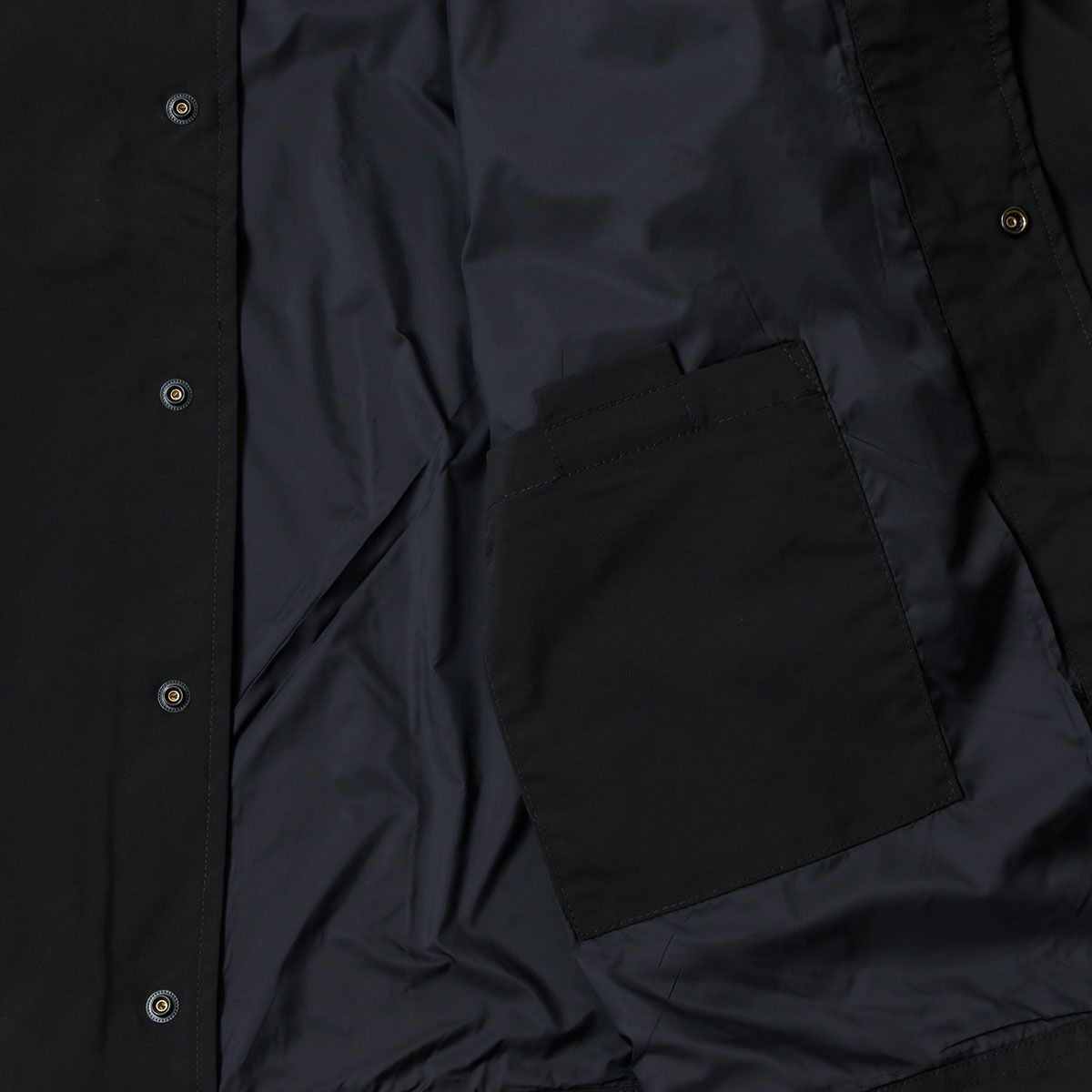 Replay｜マイクロ ポリ コーチジャケット｜ファブリック｜ブラック