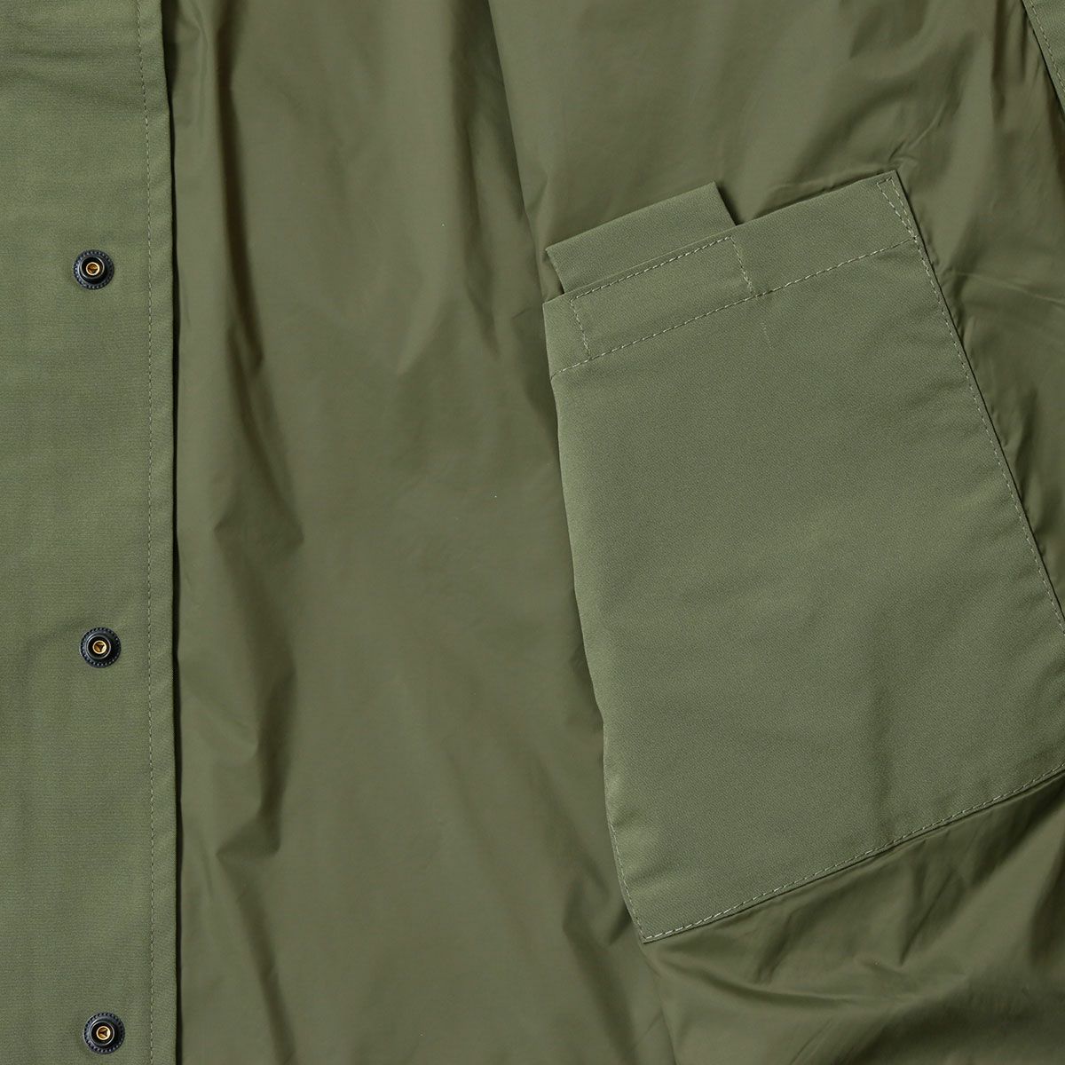 Replay｜マイクロ ポリ コーチジャケット｜ファブリック｜アーミーグリーン