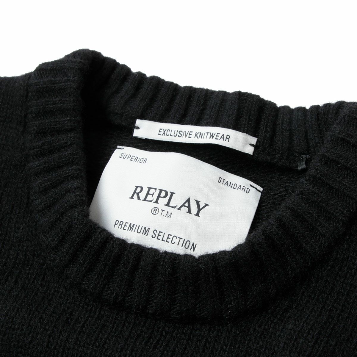 Replay｜ウールブレンド ニット｜ブラック