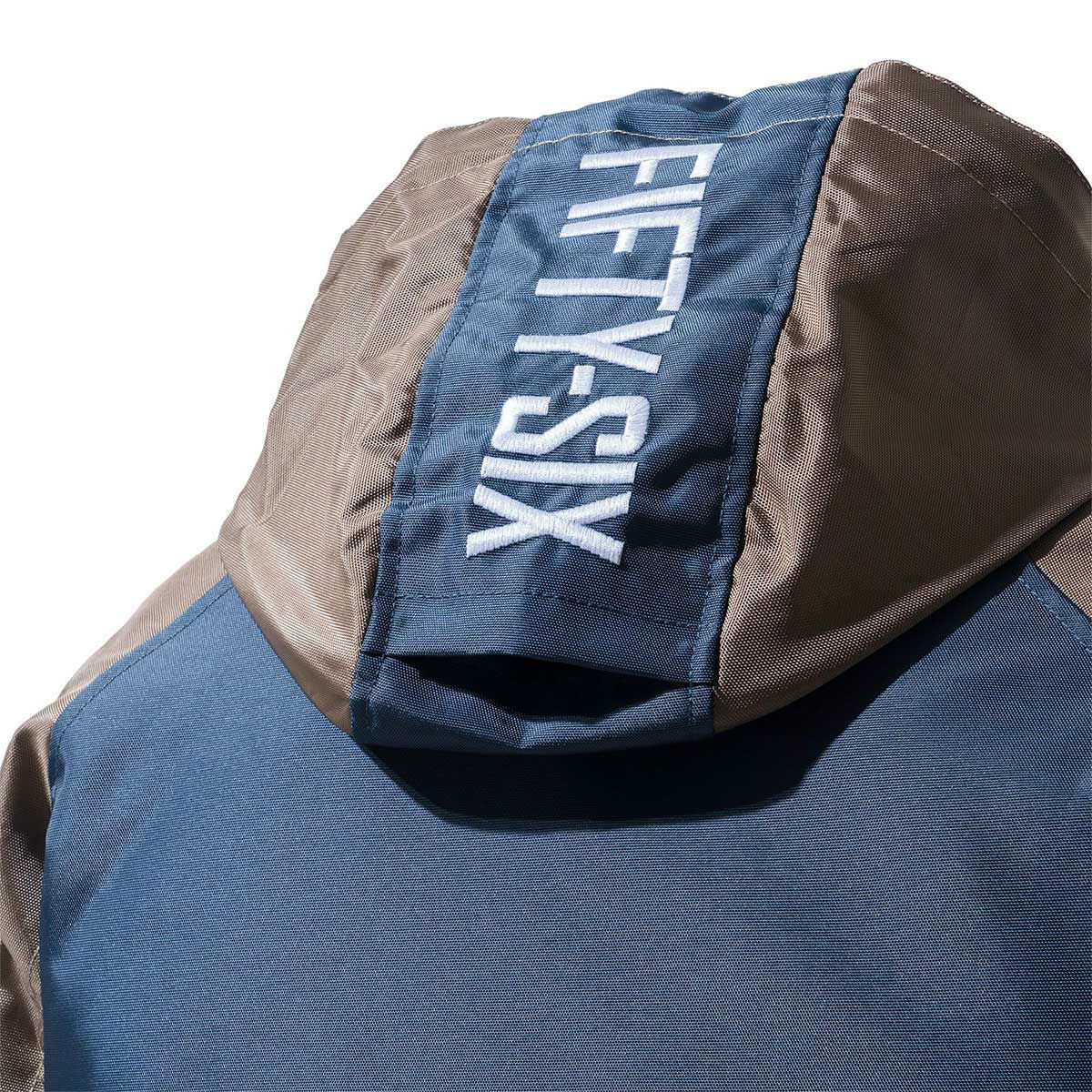 56design｜エクストラ ウォーム フーディー 2｜ファブリック｜ネイビー×カーキ