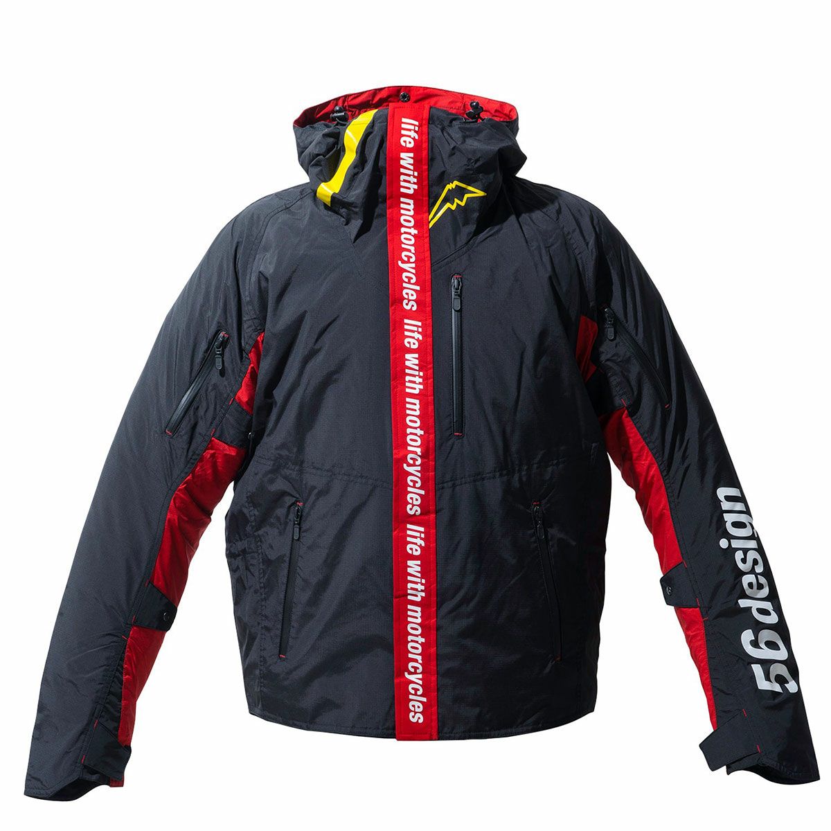 56design｜ウィンター アクシス ジャケット 24｜ファブリック｜ブラック×レッド
