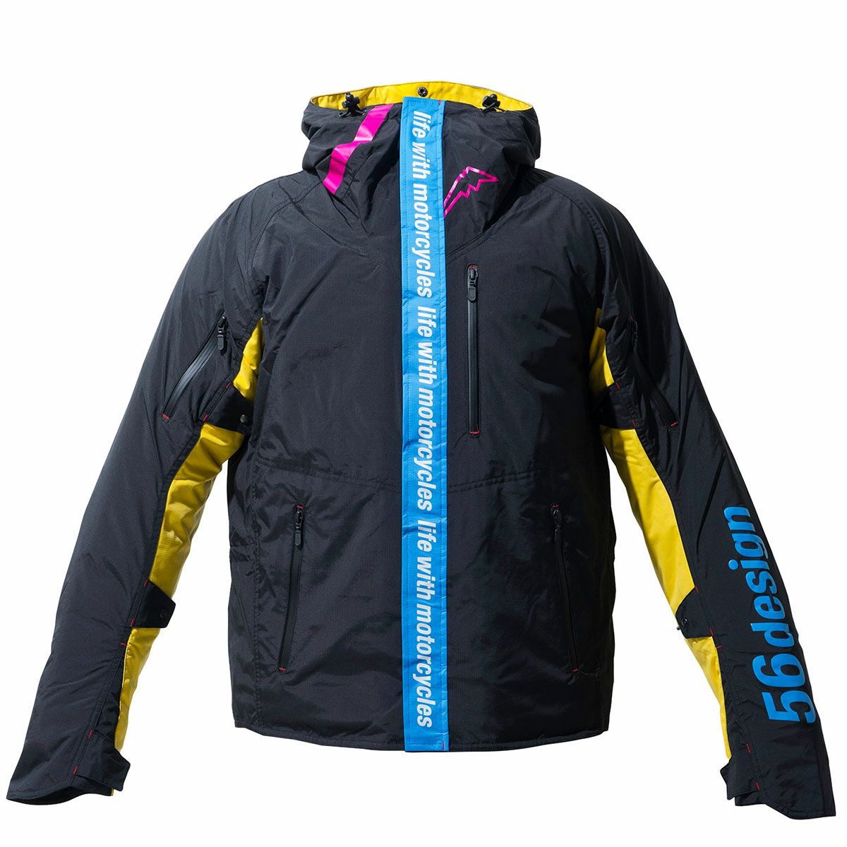 56design｜ウィンター アクシス ジャケット 24｜ファブリック｜ブラック×ブルー