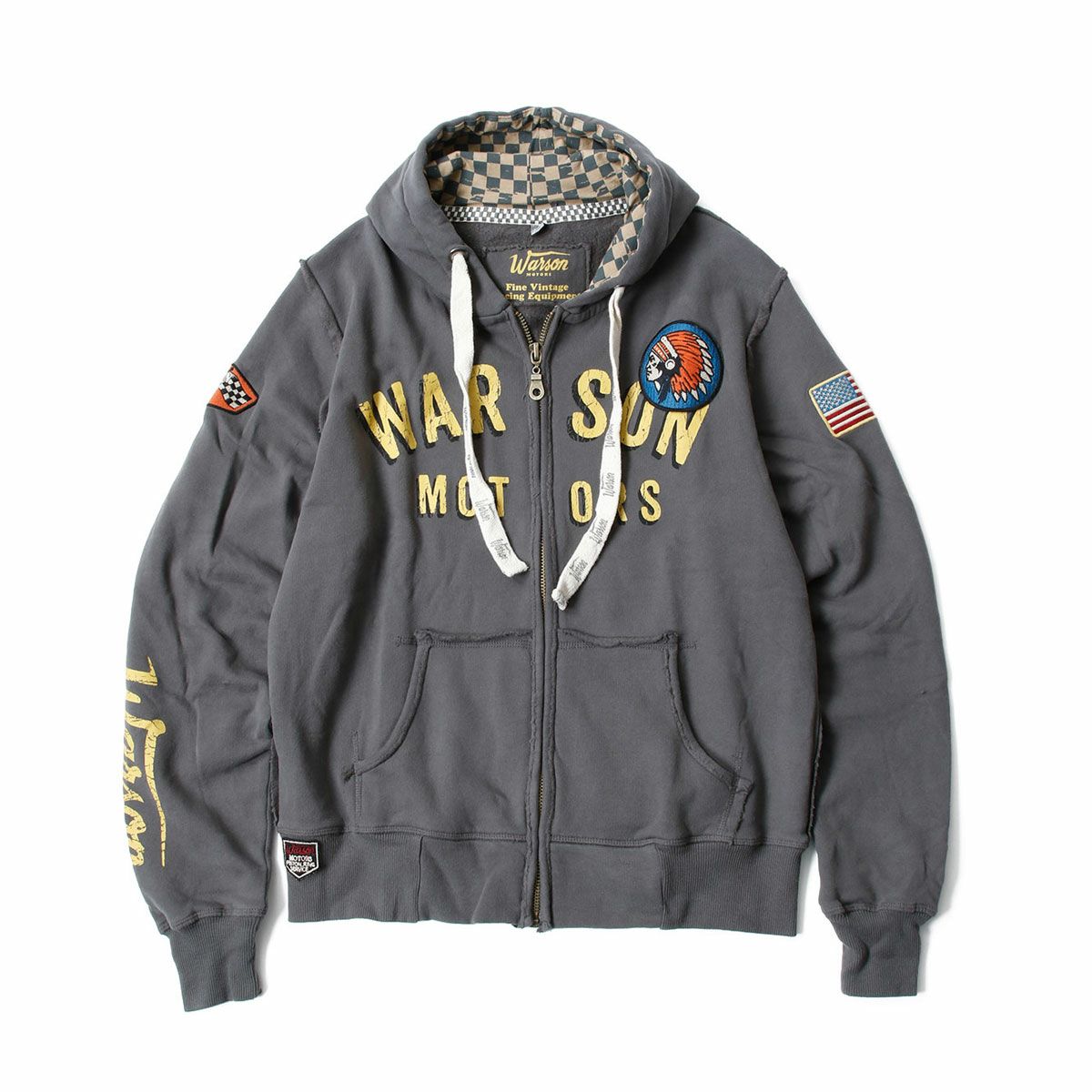 Warson Motors｜インディアン 48 フーディー｜カーボン